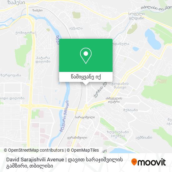 David Sarajishvili Avenue | დავით სარაჯიშვილის გამზირი რუკა