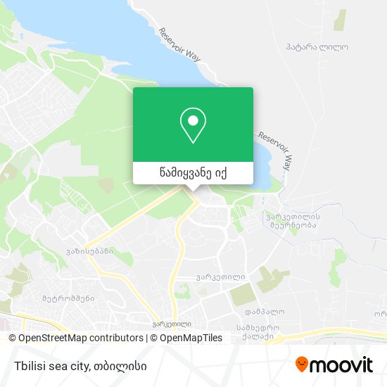 Tbilisi sea city რუკა