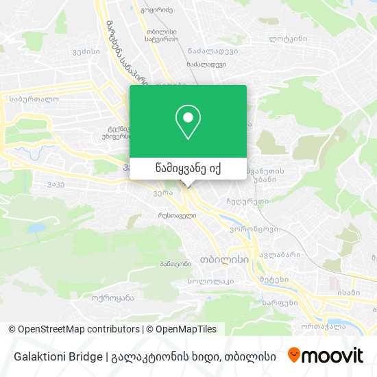 Galaktioni Bridge | გალაკტიონის ხიდი რუკა