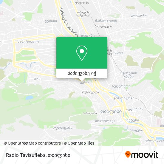 Radio Tavisufleba რუკა