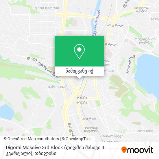 Digomi Massive 3rd Block (დიღმის მასივი III კვარტალი) რუკა
