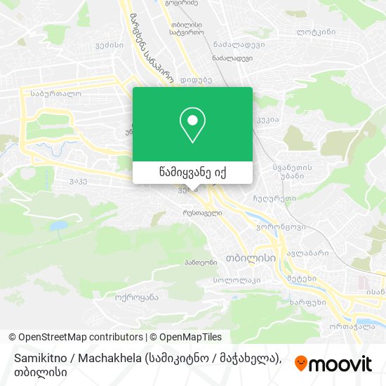 Samikitno / Machakhela (სამიკიტნო / მაჭახელა) რუკა