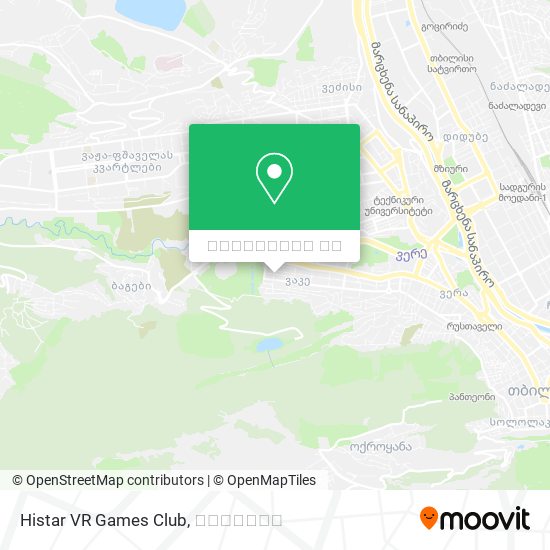 Histar VR Games Club რუკა