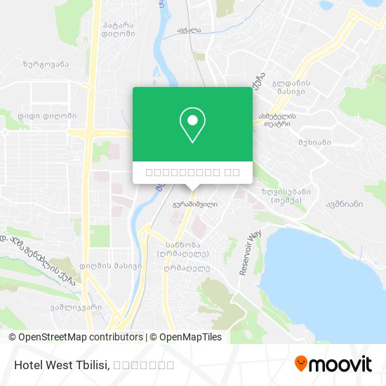 Hotel West Tbilisi რუკა