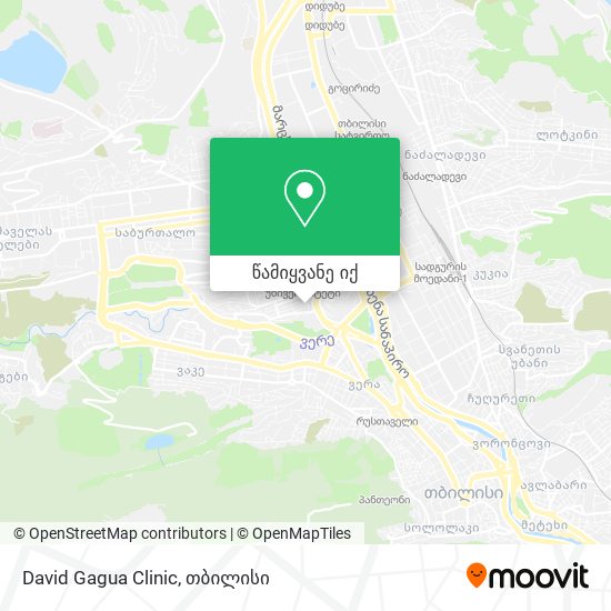 David Gagua Clinic რუკა
