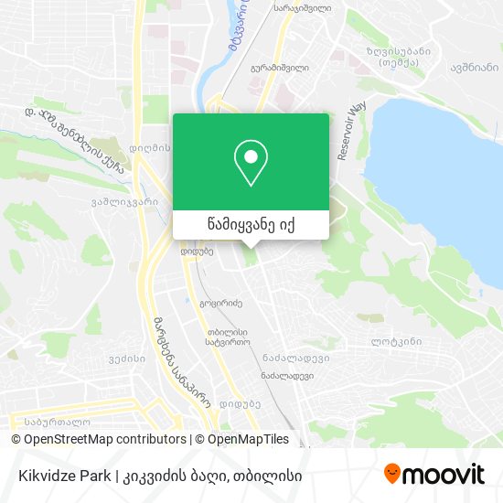 Kikvidze Park | კიკვიძის ბაღი რუკა