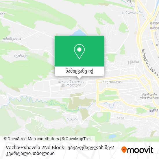 Vazha-Pshavela 2Nd Block | ვაჟა-ფშაველას მე-2 კვარტალი რუკა