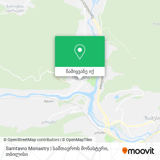 Samtavro Monastry | სამთავროს მონასტერი რუკა