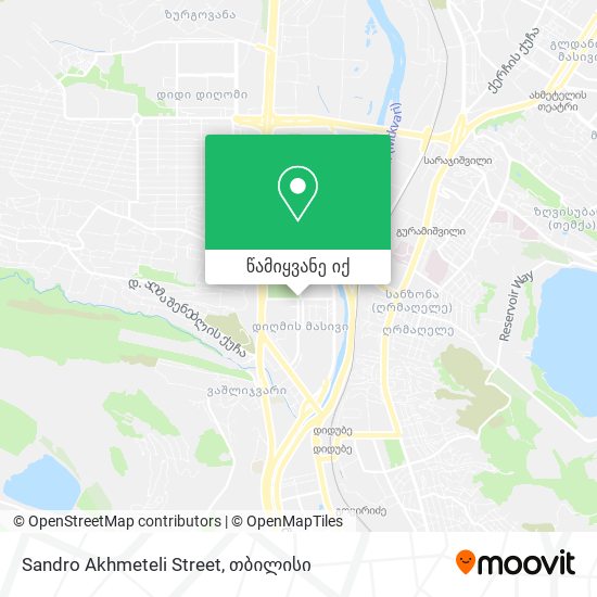 Sandro Akhmeteli Street რუკა