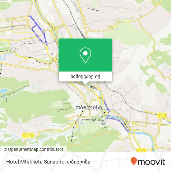 Hotel Mtskheta Sanapiro რუკა