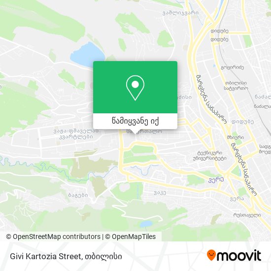 Givi Kartozia Street რუკა