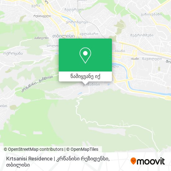 Krtsanisi Residence |  კრწანისი რეზიდენსი რუკა