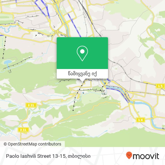 Paolo Iashvili Street 13-15 რუკა