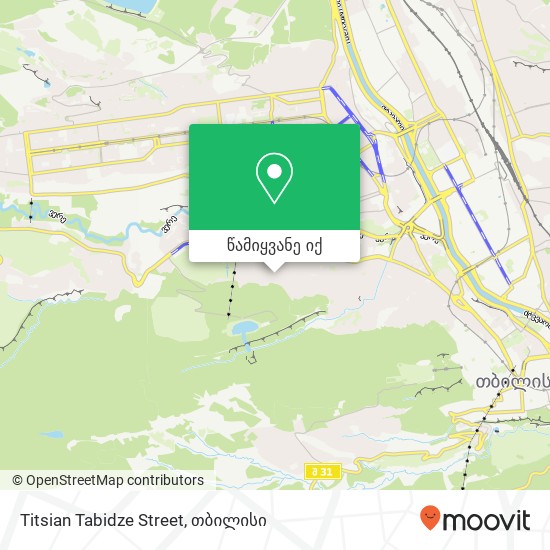 Titsian Tabidze Street რუკა