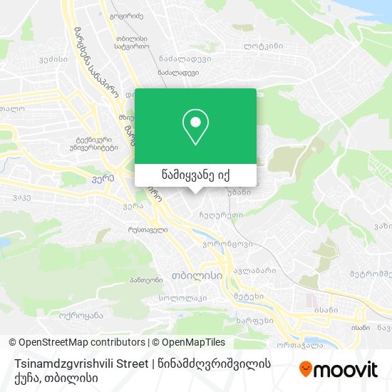 Tsinamdzgvrishvili Street | წინამძღვრიშვილის ქუჩა რუკა