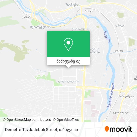 Demetre Tavdadebuli Street რუკა