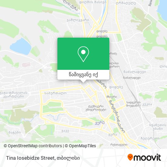 Tina Iosebidze Street რუკა