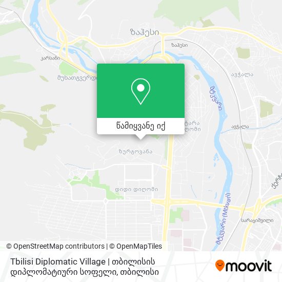 Tbilisi Diplomatic Village | თბილისის დიპლომატიური სოფელი რუკა