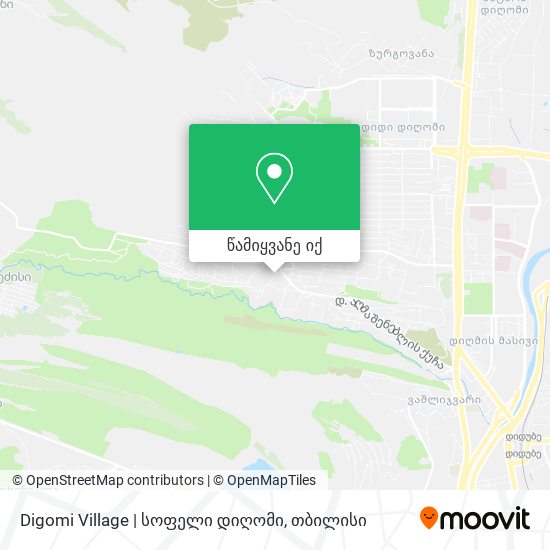 Digomi Village | სოფელი დიღომი რუკა