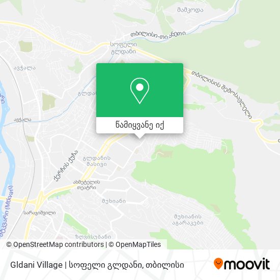 Gldani Village | სოფელი გლდანი რუკა