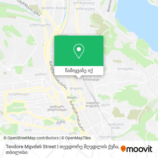 Tevdore Mgvdeli Street | თევდორე მღვდლის ქუჩა რუკა