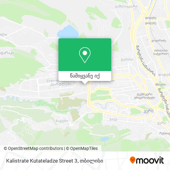 Kalistrate Kutateladze Street 3 რუკა