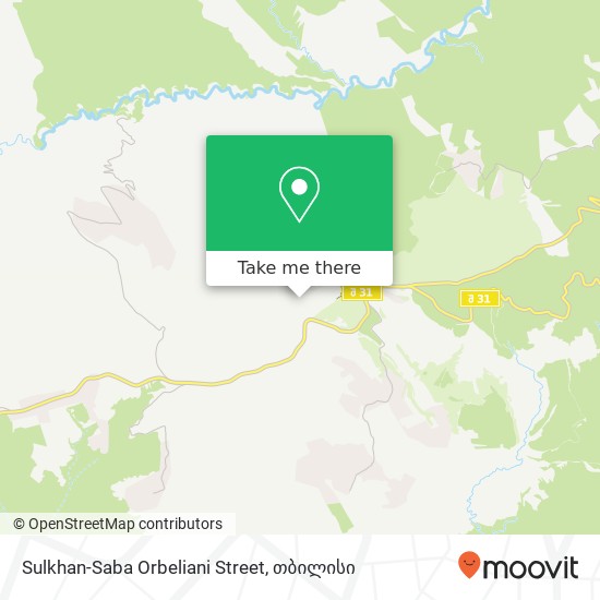 Sulkhan-Saba Orbeliani Street რუკა