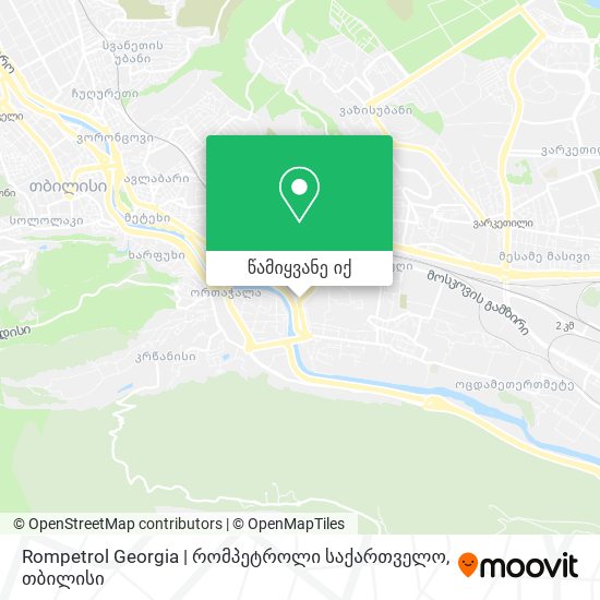 Rompetrol Georgia | რომპეტროლი საქართველო რუკა