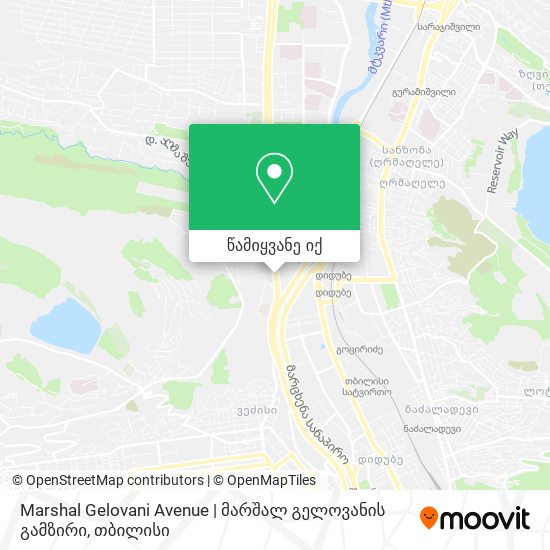 Marshal Gelovani Avenue | მარშალ გელოვანის გამზირი რუკა