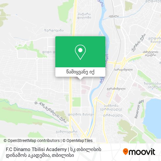 F.C Dinamo Tbilisi Academy | სკ თბილისის დინამოს აკადემია რუკა