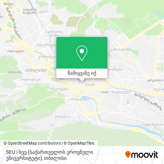 SEU | სეუ (საქართველოს ეროვნული უნივერსიტეტი) რუკა