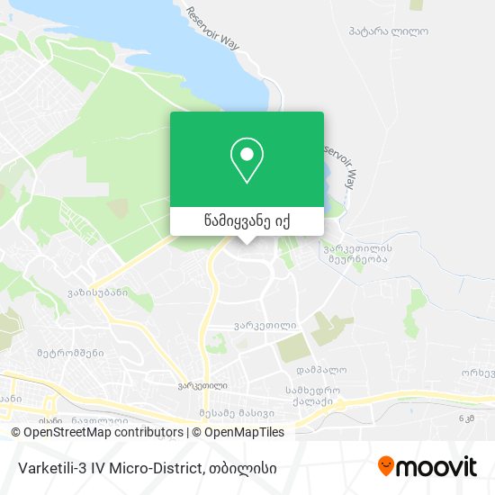 Varketili-3 IV Micro-District რუკა