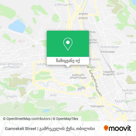 Gamrekeli Street | გამრეკელის ქუჩა რუკა