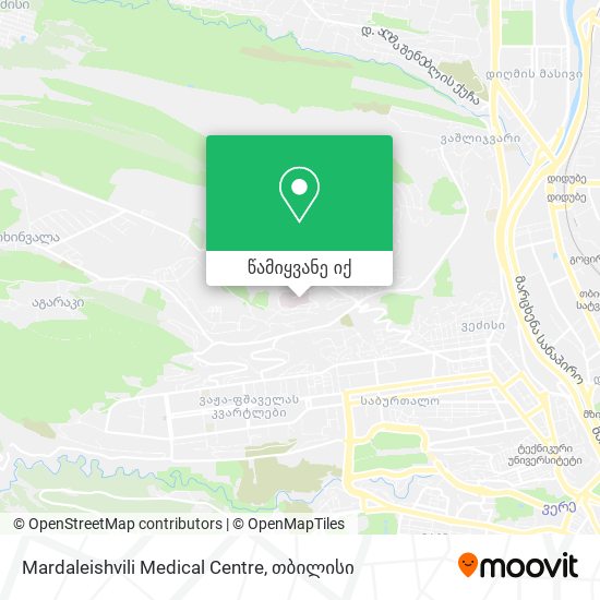 Mardaleishvili Medical Centre რუკა