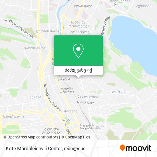 Kote Mardaleishvili Center რუკა