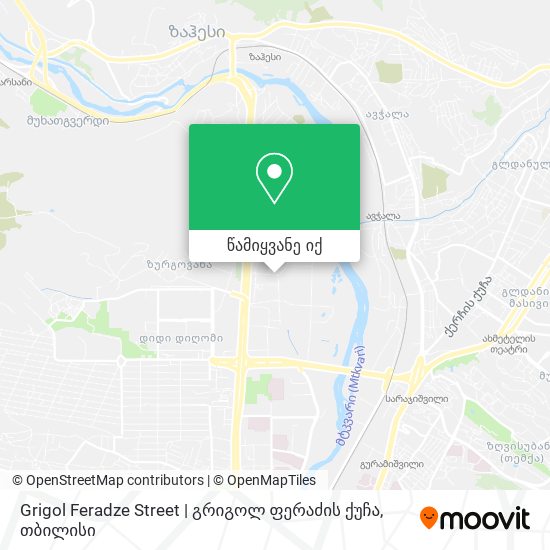 Grigol Feradze Street | გრიგოლ ფერაძის ქუჩა რუკა