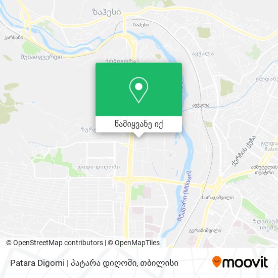 Patara Digomi | პატარა დიღომი რუკა