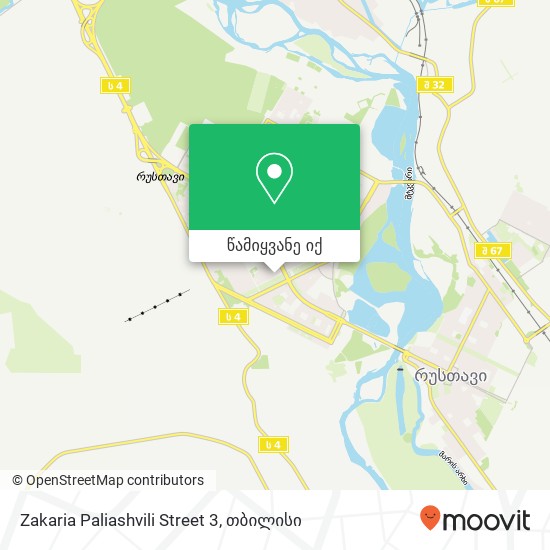 Zakaria Paliashvili Street 3 რუკა