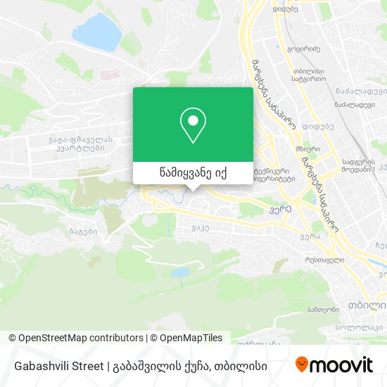 Gabashvili Street | გაბაშვილის ქუჩა რუკა