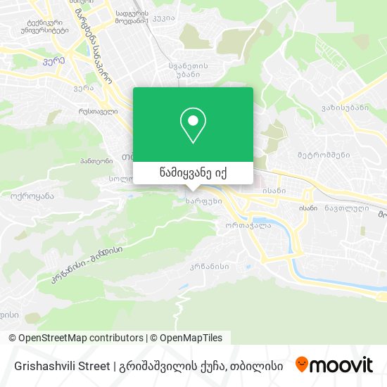 Grishashvili Street | გრიშაშვილის ქუჩა რუკა