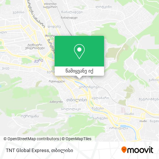 TNT Global Express რუკა