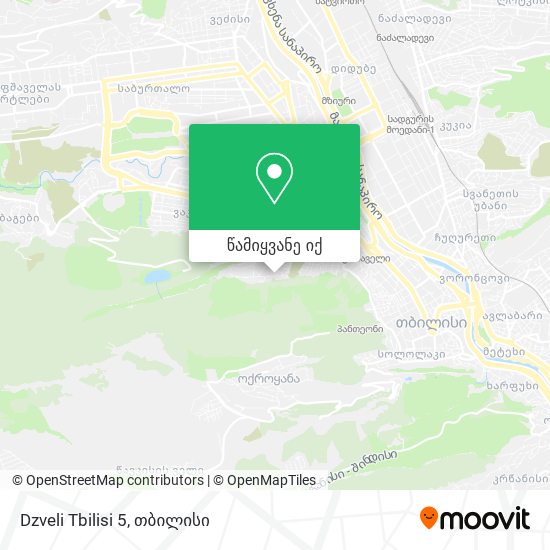 Dzveli Tbilisi 5 რუკა
