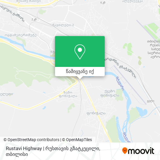 Rustavi Highway | რუსთავის გზატკეცილი რუკა