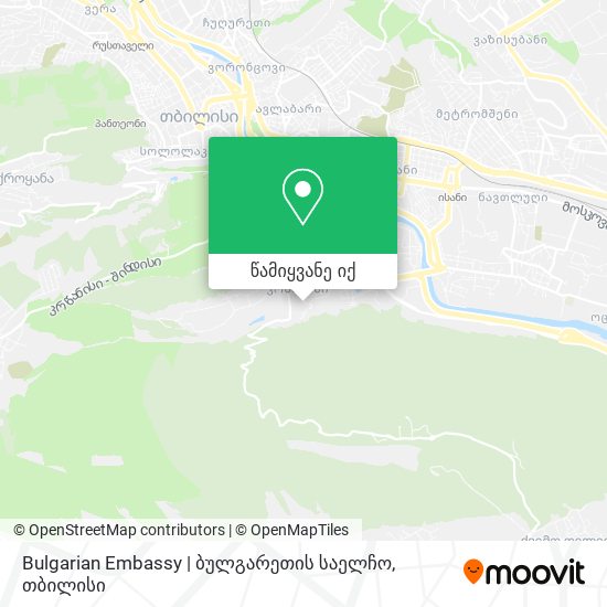 Bulgarian Embassy | ბულგარეთის საელჩო რუკა