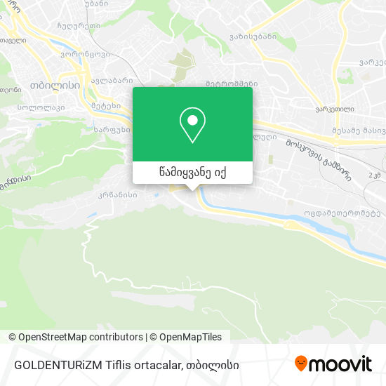 GOLDENTURiZM Tiflis ortacalar რუკა