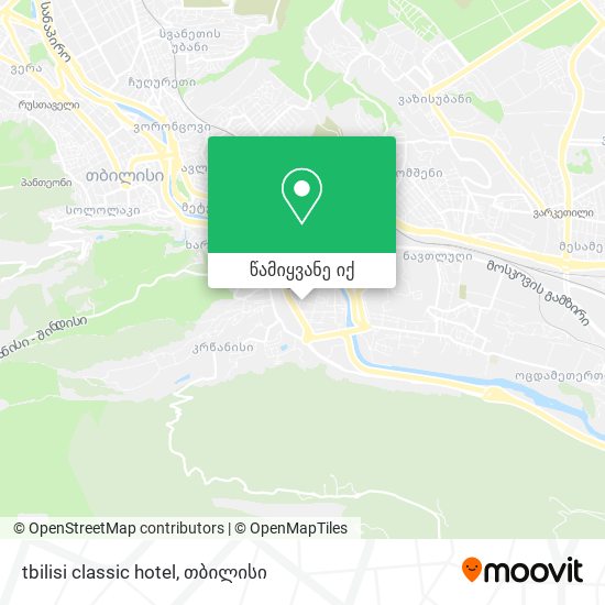 tbilisi classic hotel რუკა