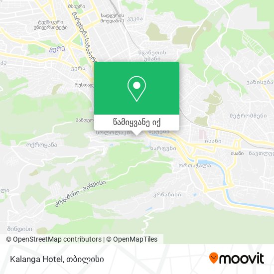 Kalanga Hotel რუკა