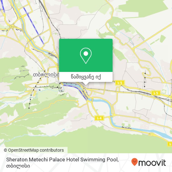 Sheraton Metechi Palace Hotel Swimming Pool რუკა