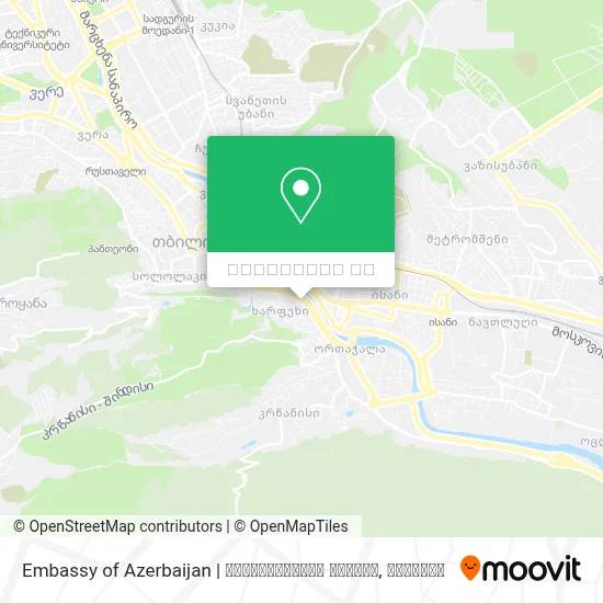 Embassy of Azerbaijan | აზერბაიჯანის საელჩო რუკა