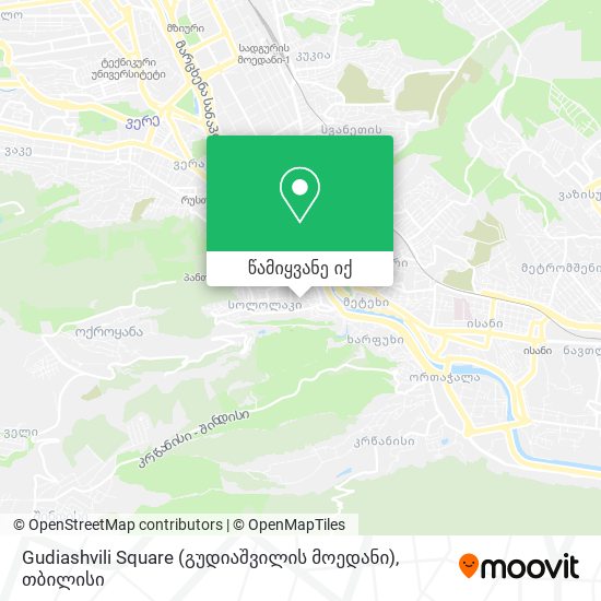 Gudiashvili Square (გუდიაშვილის მოედანი) რუკა